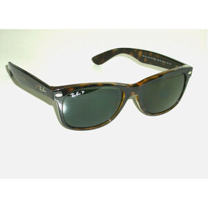 Ray-Ban New Wayfarer Sunglasses Tortoise Polarized Brown Italy RB2132 55.18.145